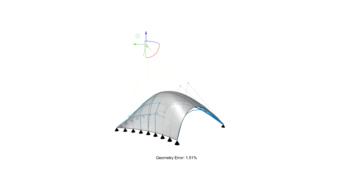  Best-fit inverse form-finding with equivariant graph neural network (ed by Dr. Bleker in collaboration with Prof. D’Acunto)  