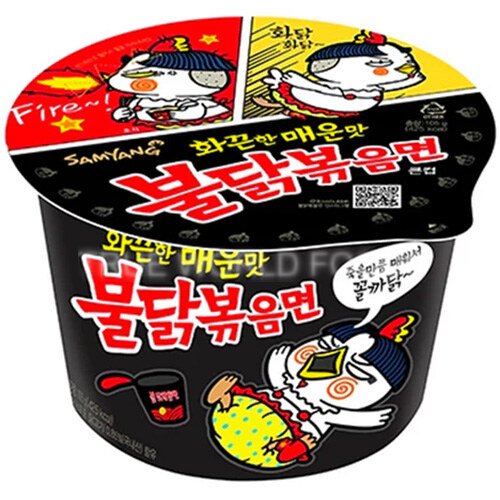 Instant-Cup-Noodles, Hot Chicken Ramyun Big Bowl 16x105g