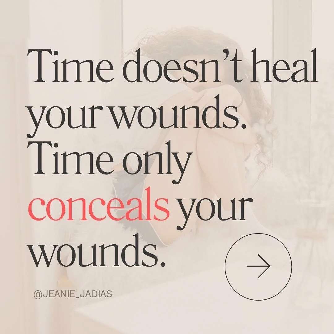 Don&rsquo;t fall for THISSSSS bullshit ⤵️

&ldquo;Don&rsquo;t worry. Time heals all wounds&rdquo; 
&ldquo; time heals almost everything&rdquo;
&ldquo; in time you heal, more than you break&rdquo;

THISSSSS🔺literally deprives you of your own POWER! 
