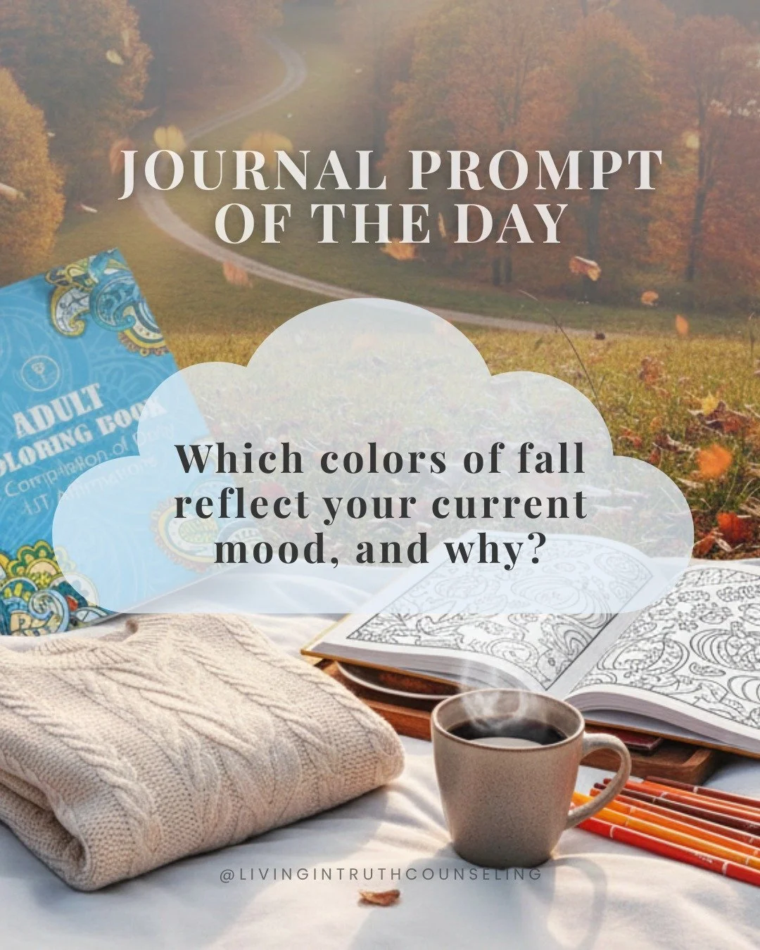 ✨ Take a mindful moment: what fall shade mirrors your emotions?
.
.
.
#FallReflection #MindfulJournaling #MentalWellness #SelfCareJourney #AutumnVibes #MindfulnessPractice #Therapist #Counselor #TampaBay #TampaFL #Florida #StPete #Clearwater #LCSW #M