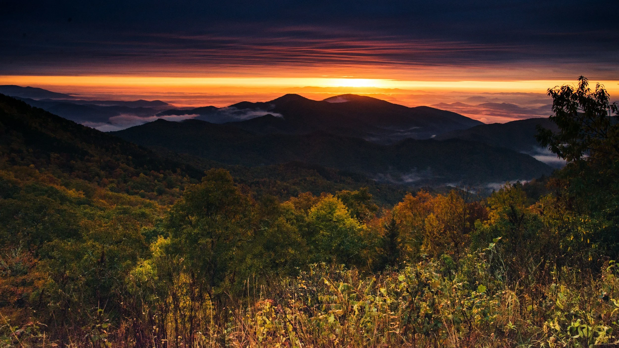Sunset Mountainview in Pisgah National Forest
