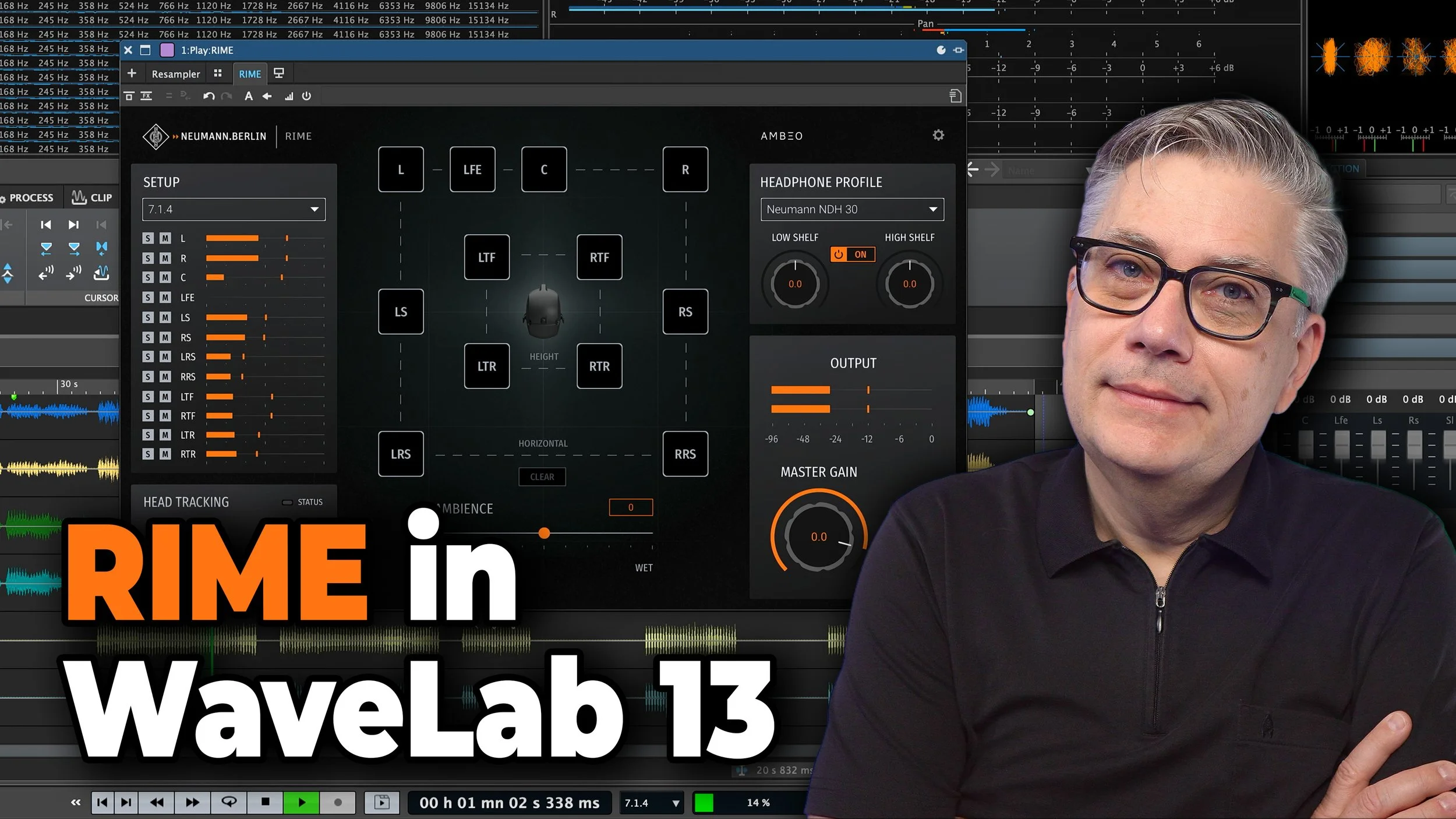 How to Use Neumann RIME Inside WaveLab 13 for Dolby Atmos