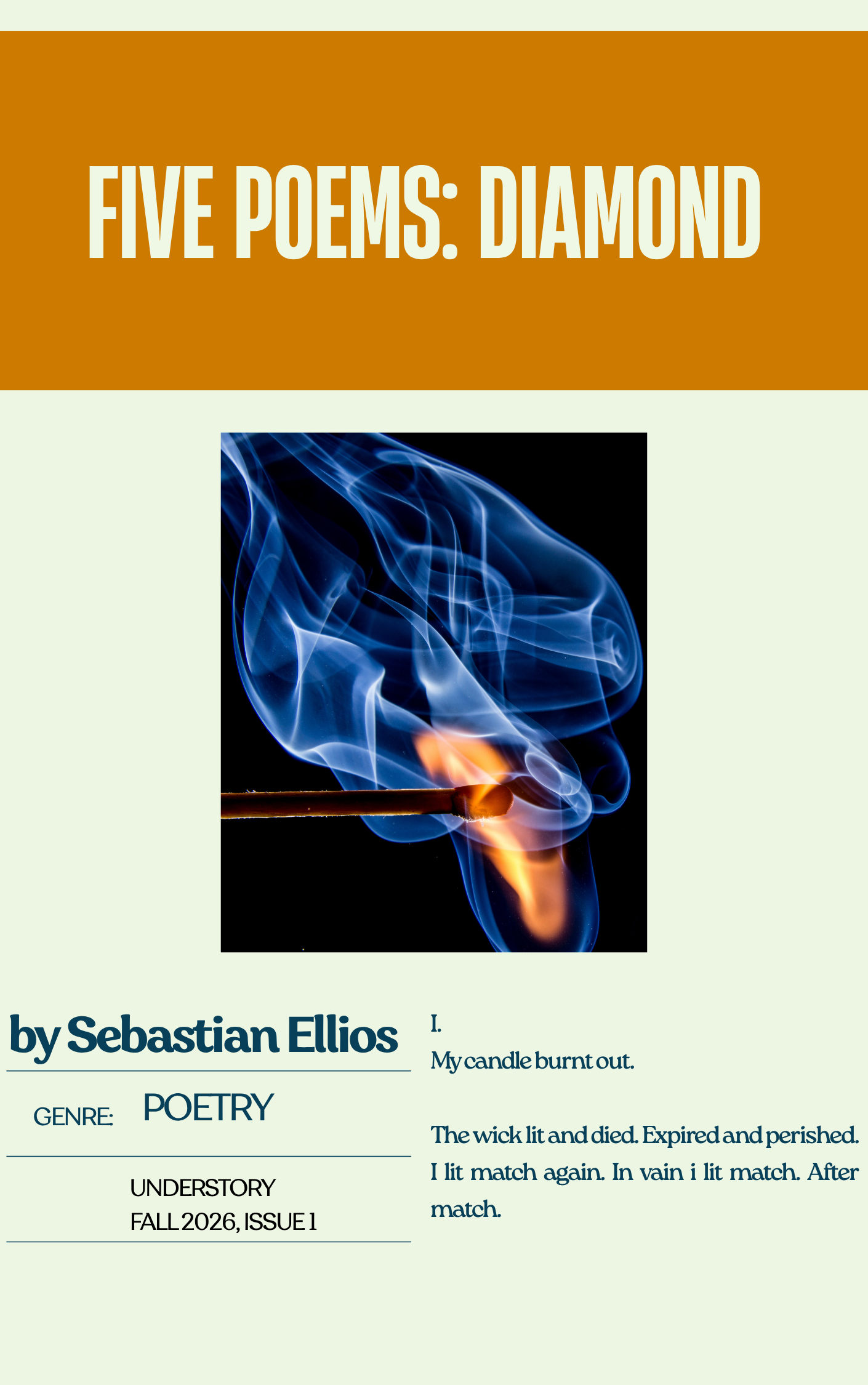 Picture of blue flame on a lit match