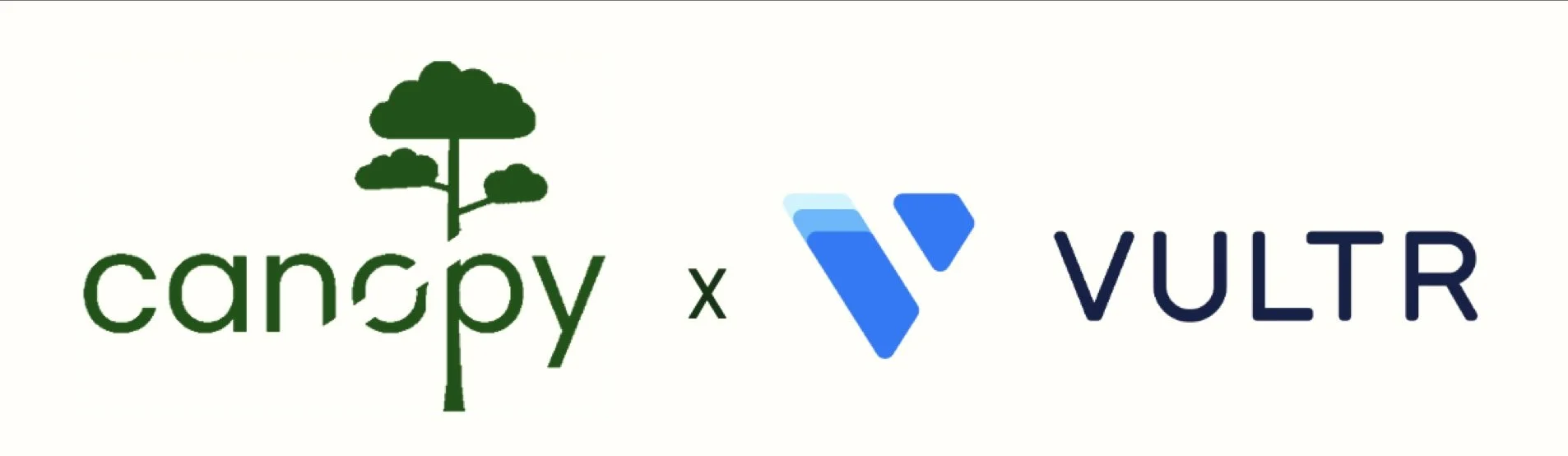 Campy and Vultr logos with a multiplication sign between them.