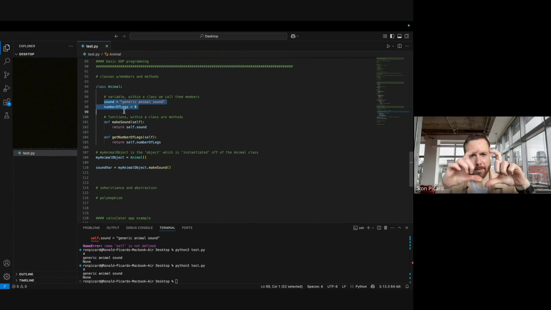 Software Lessons Session 9: Object-Oriented Programming (OOP) Part 1 (Classes and Inheritance)