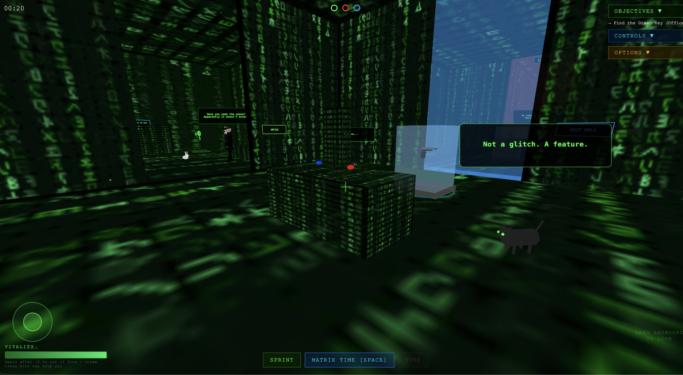 Escape The Matrix Game Web App