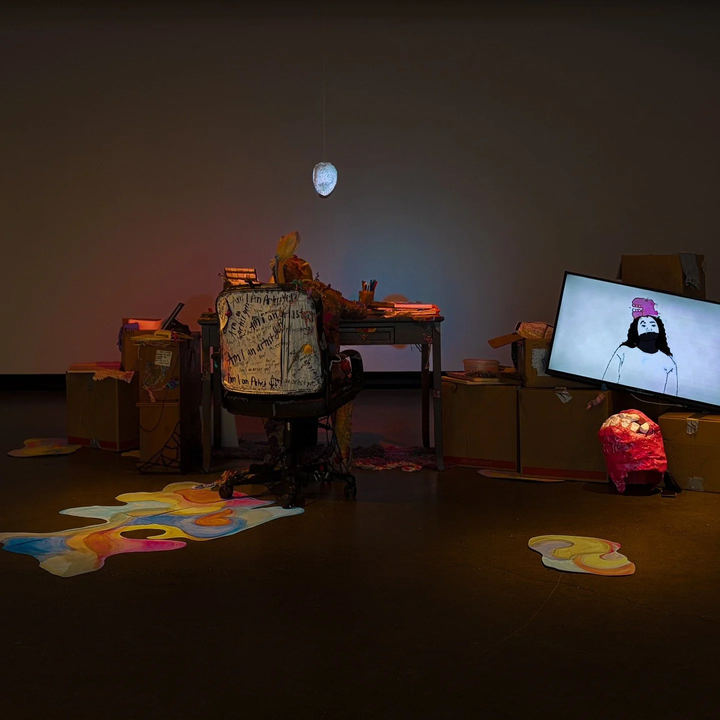 NOW ON VIEW: Our third Division III exhibition of the Spring!

&rarr; Leo Bigelow, Corinne Owens, Cora Fenichel-Hewitt, and Essence Williams
&rarr; Wednesday, April 15 to Friday, April 17

⧈ 1 - Essence Williams
⧈ 2 - Corinne Owens
⧈ 3 - Leo Bigelow
