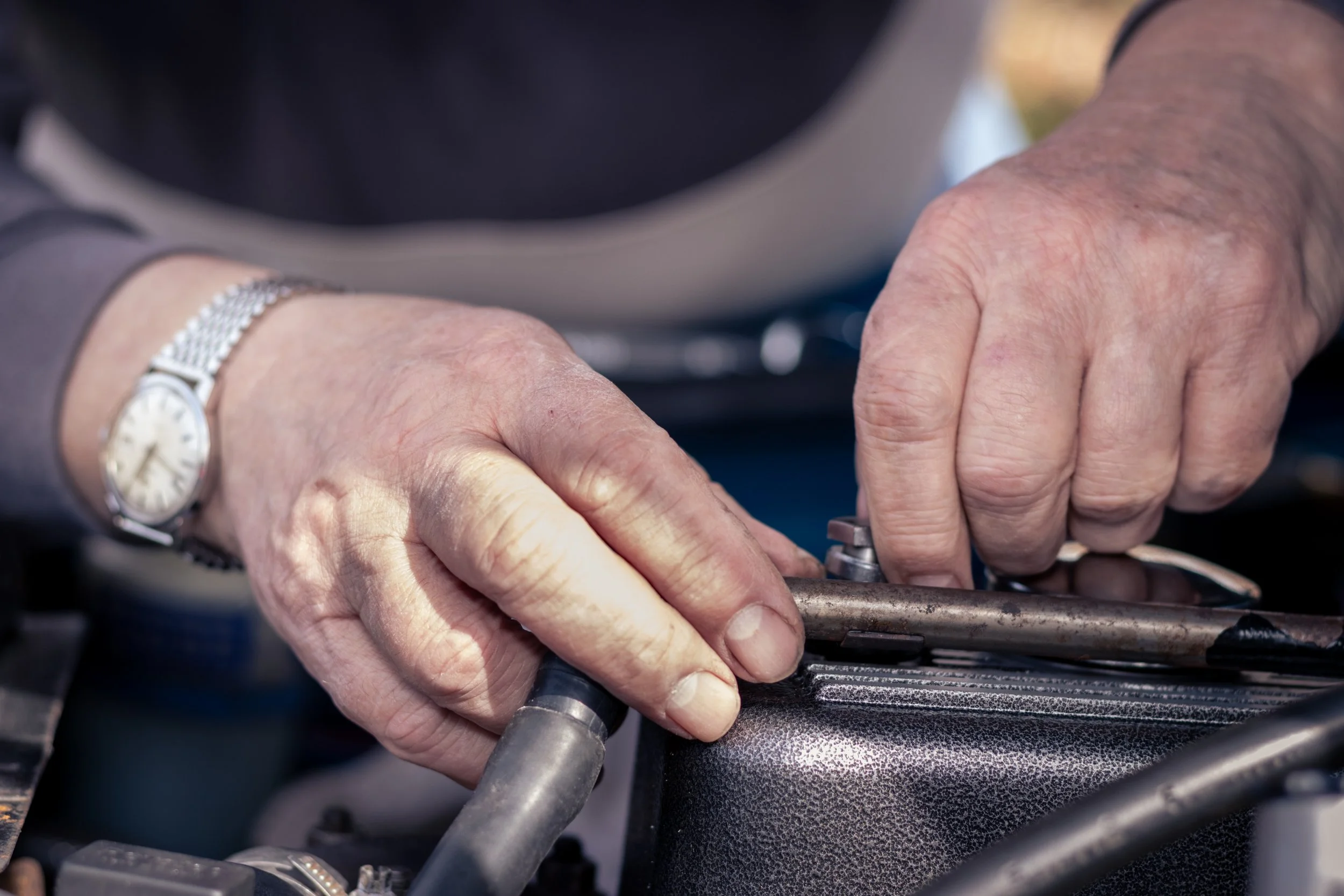 Classic car mechanic