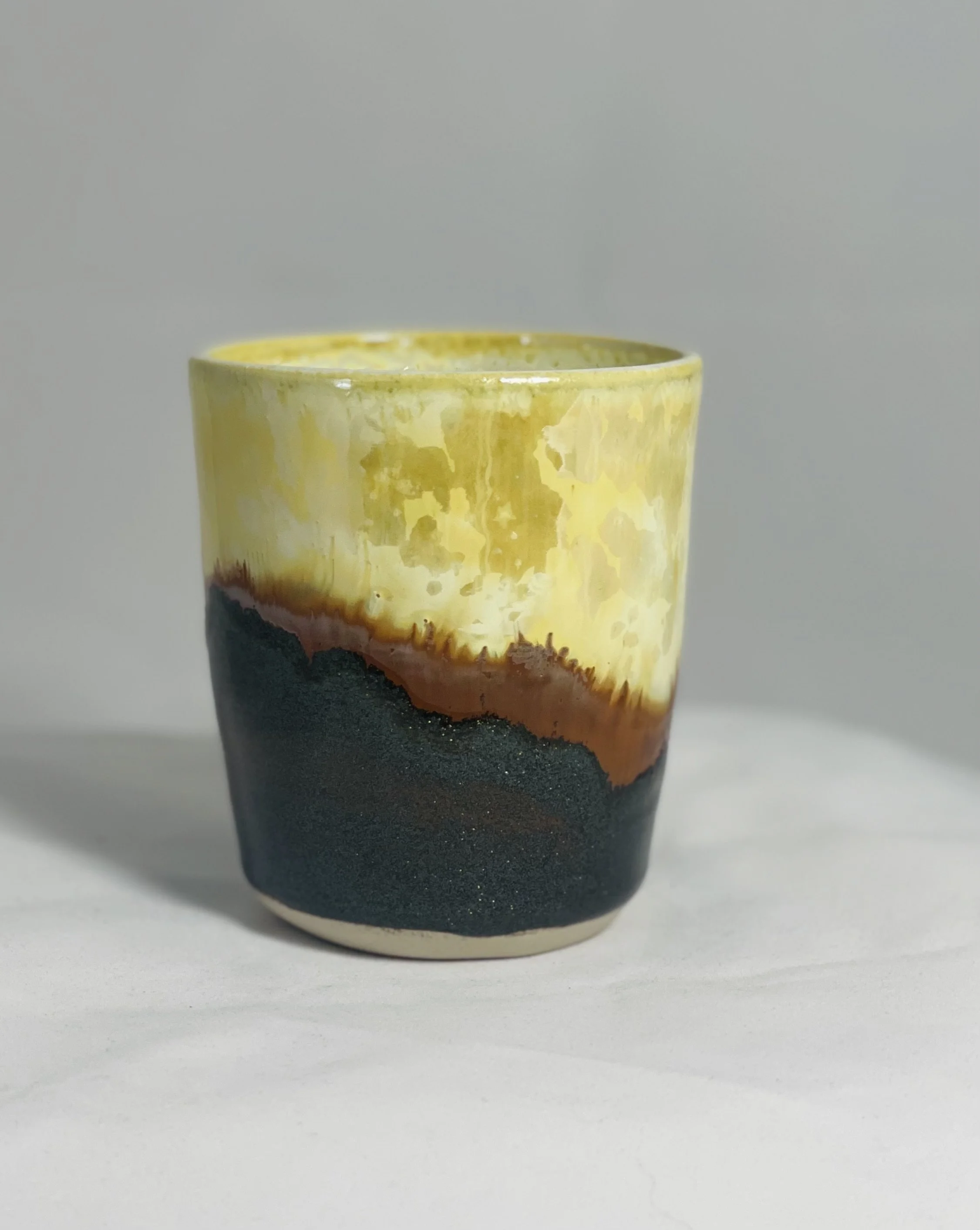 glitter and gold tumbler $30