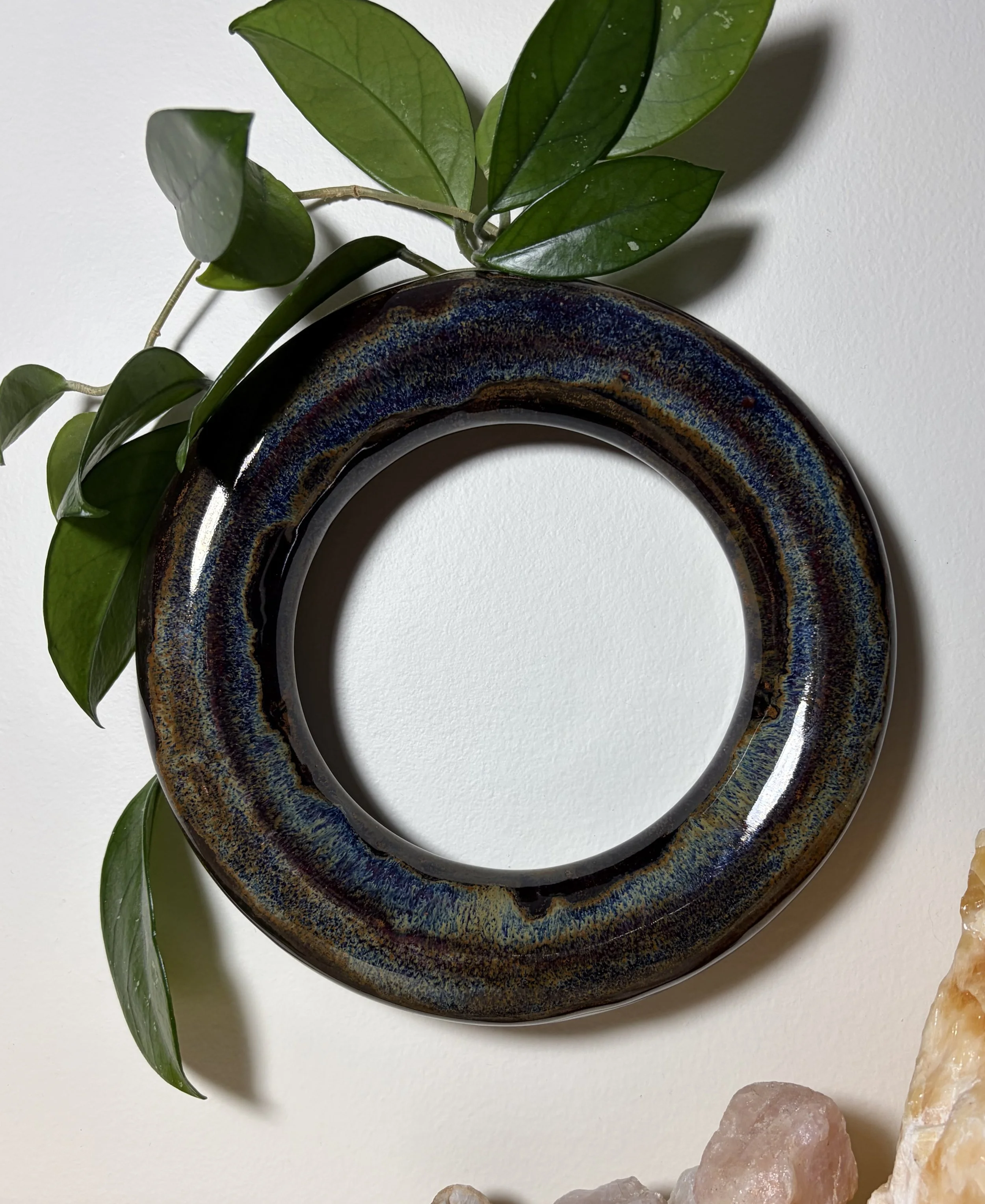 earthy ring vase, large $125