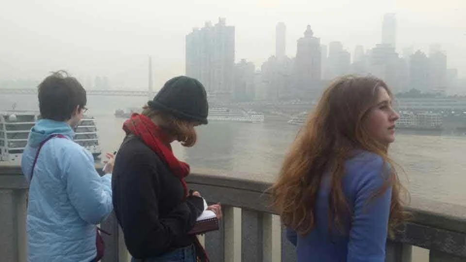 American students exchange concert in Chongqing, organized as part of the artistic immersion project led by Le Xi