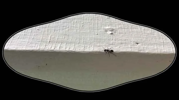 Le Xi (奚乐) artwork in a quiet corner, showing how art exists naturally in everyday life beyond galleries.