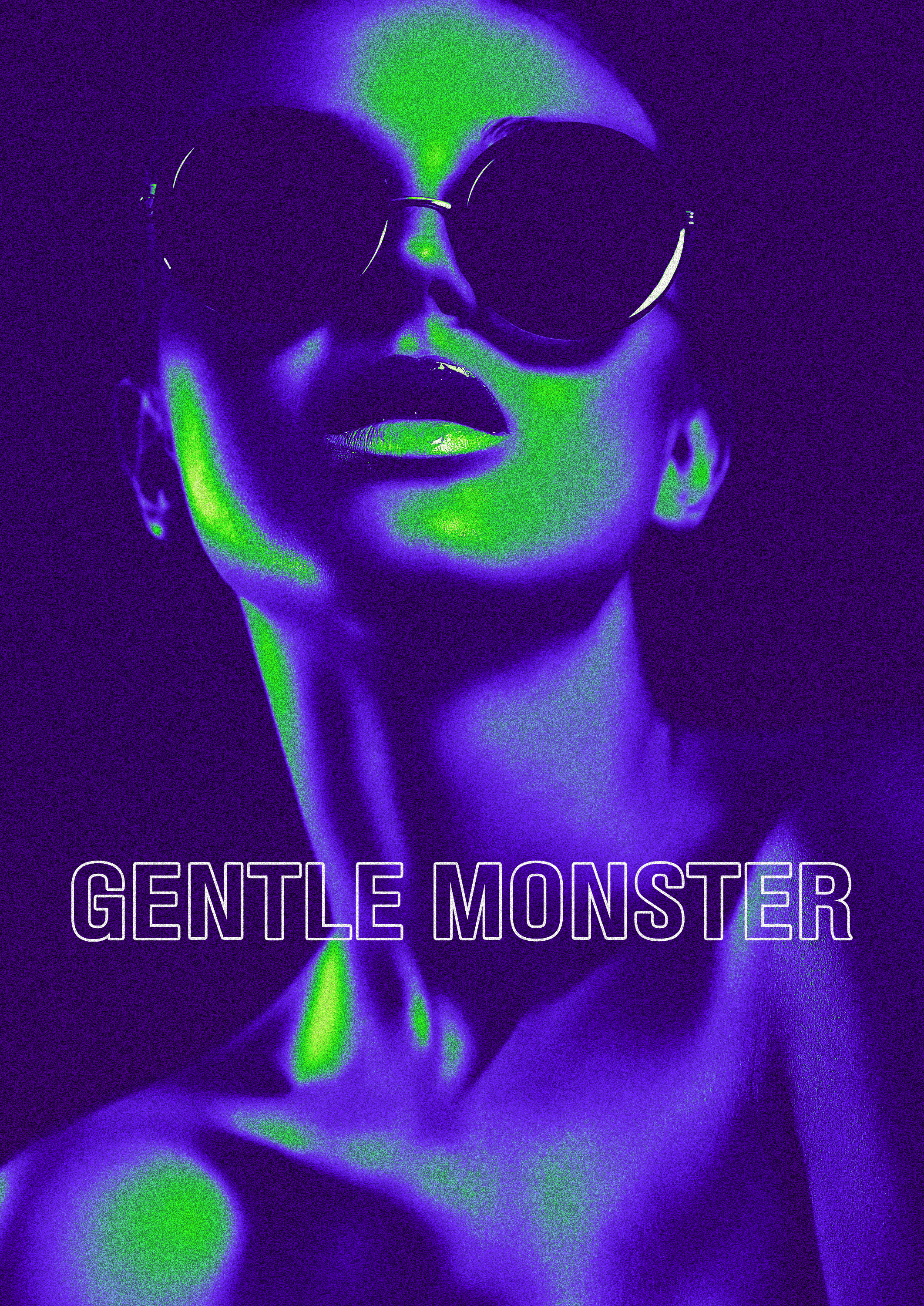 Girl with Sunglasses BW Portrait.png