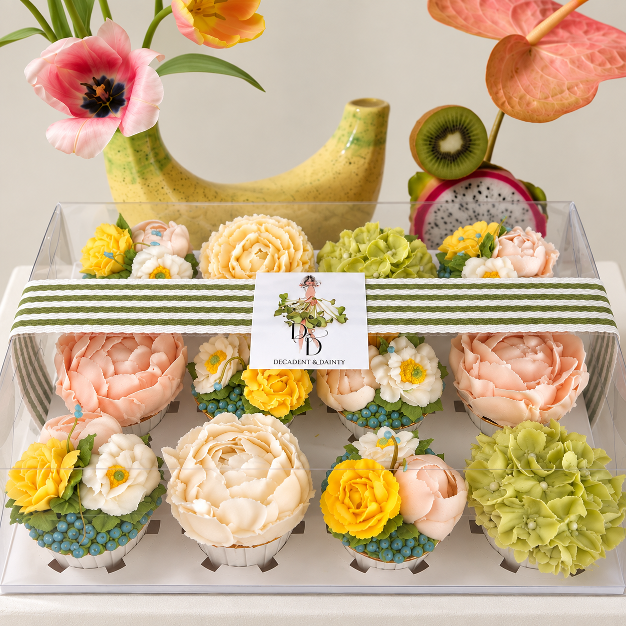 The Signature Bloom Cupcake Box (12 standard cupcakes)