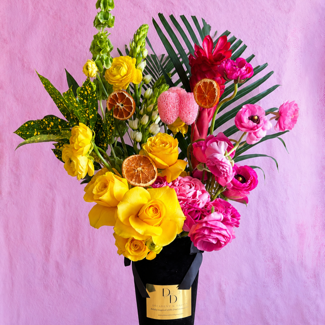 Vibrant+Tropical+Bouquet+in+Velvet+Vase.png