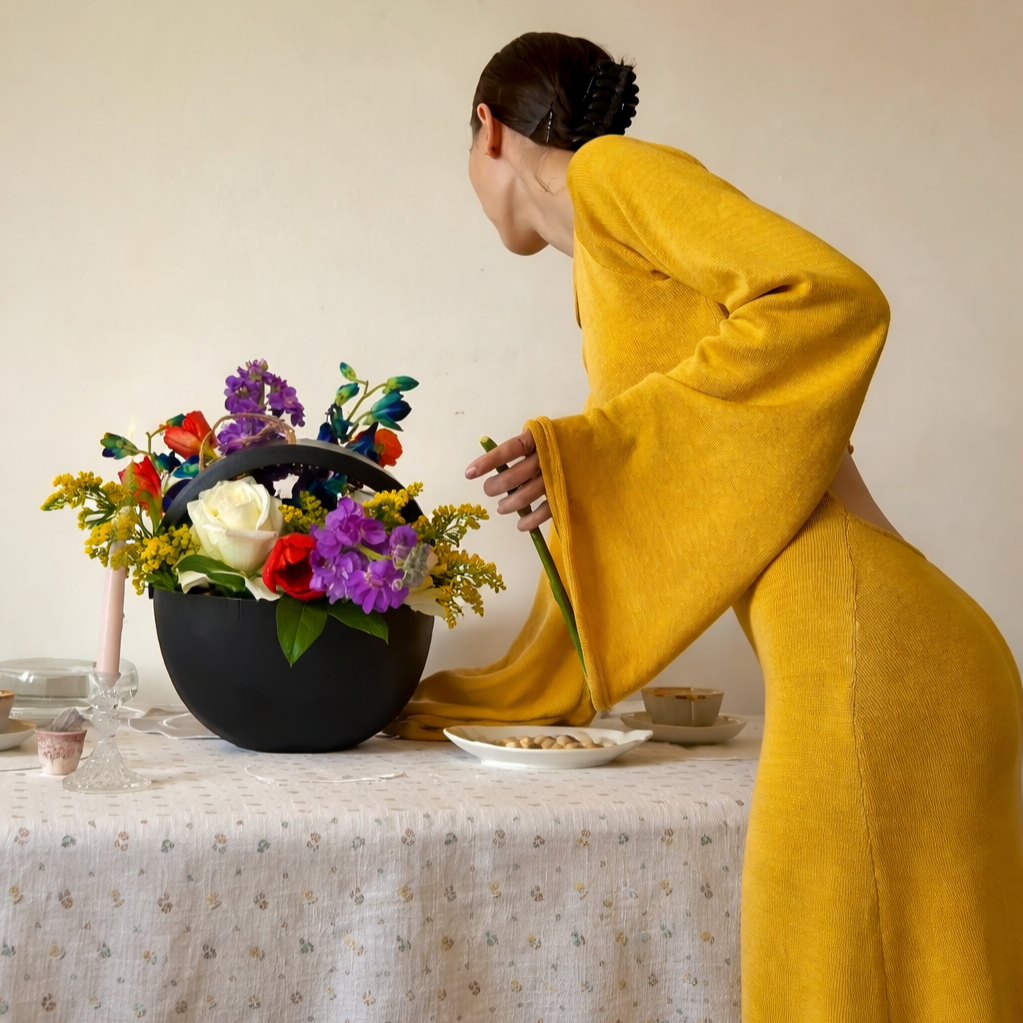 Circular Floral Cupcake Bouquet Box — Spring Exclusive