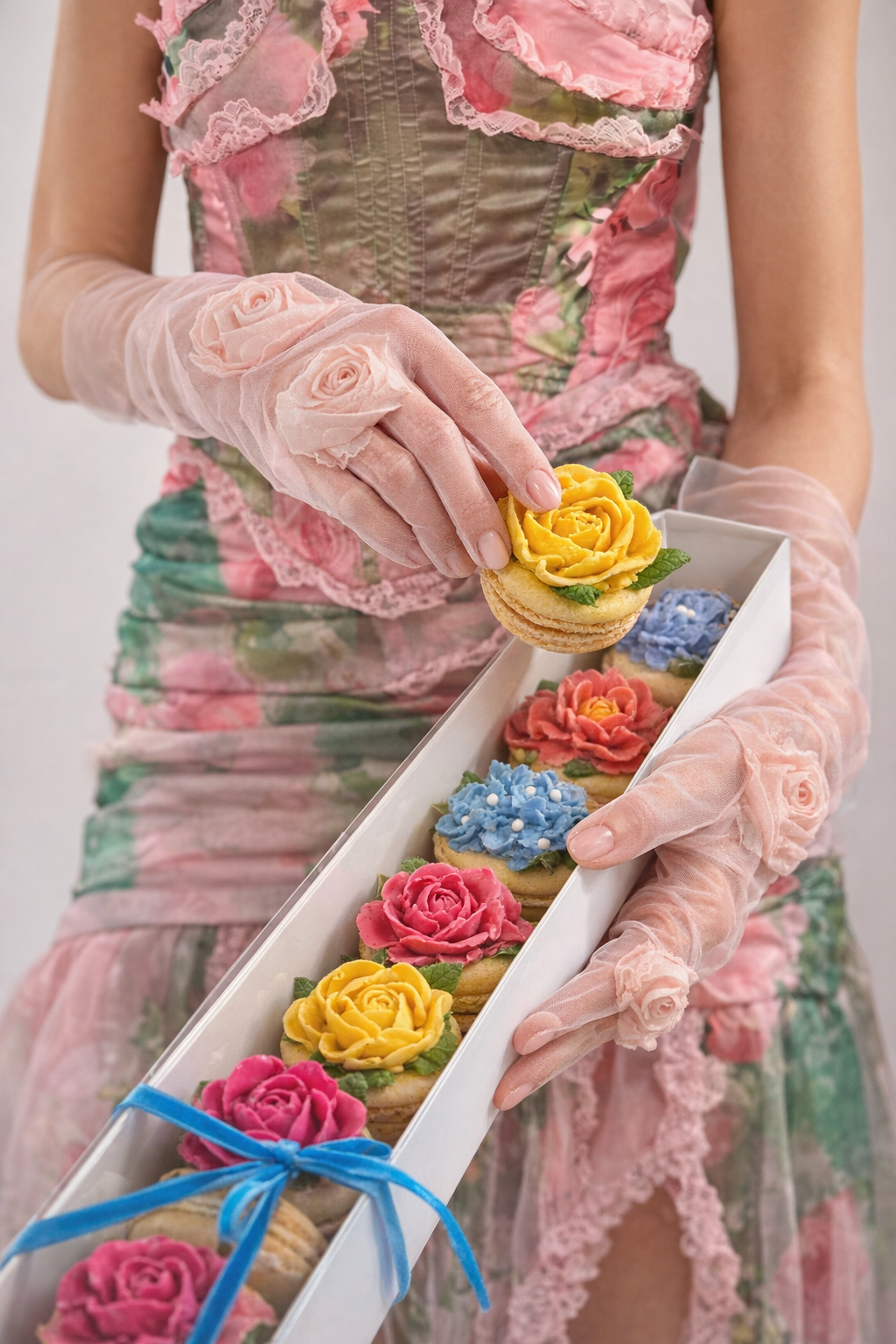 Add-on Blooming Macaron Box – Set of 6