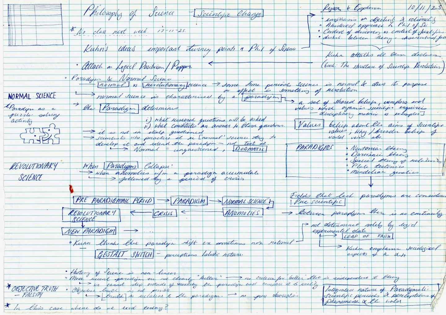 selected notes and scribbles from a longgg semester one