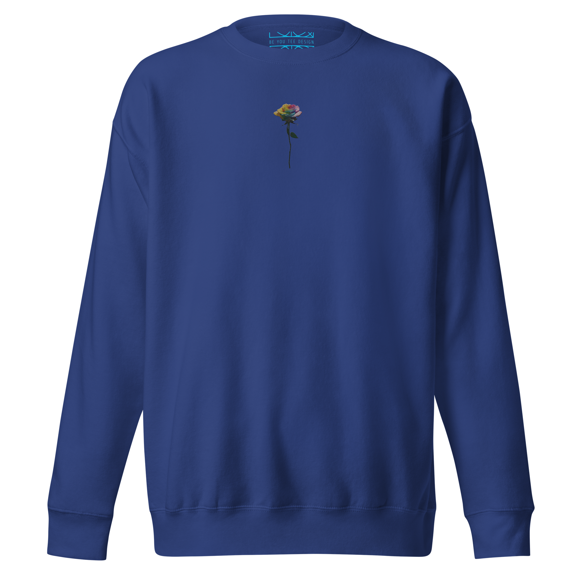 Rainbow Rose Sweatshirt (Embroidered)