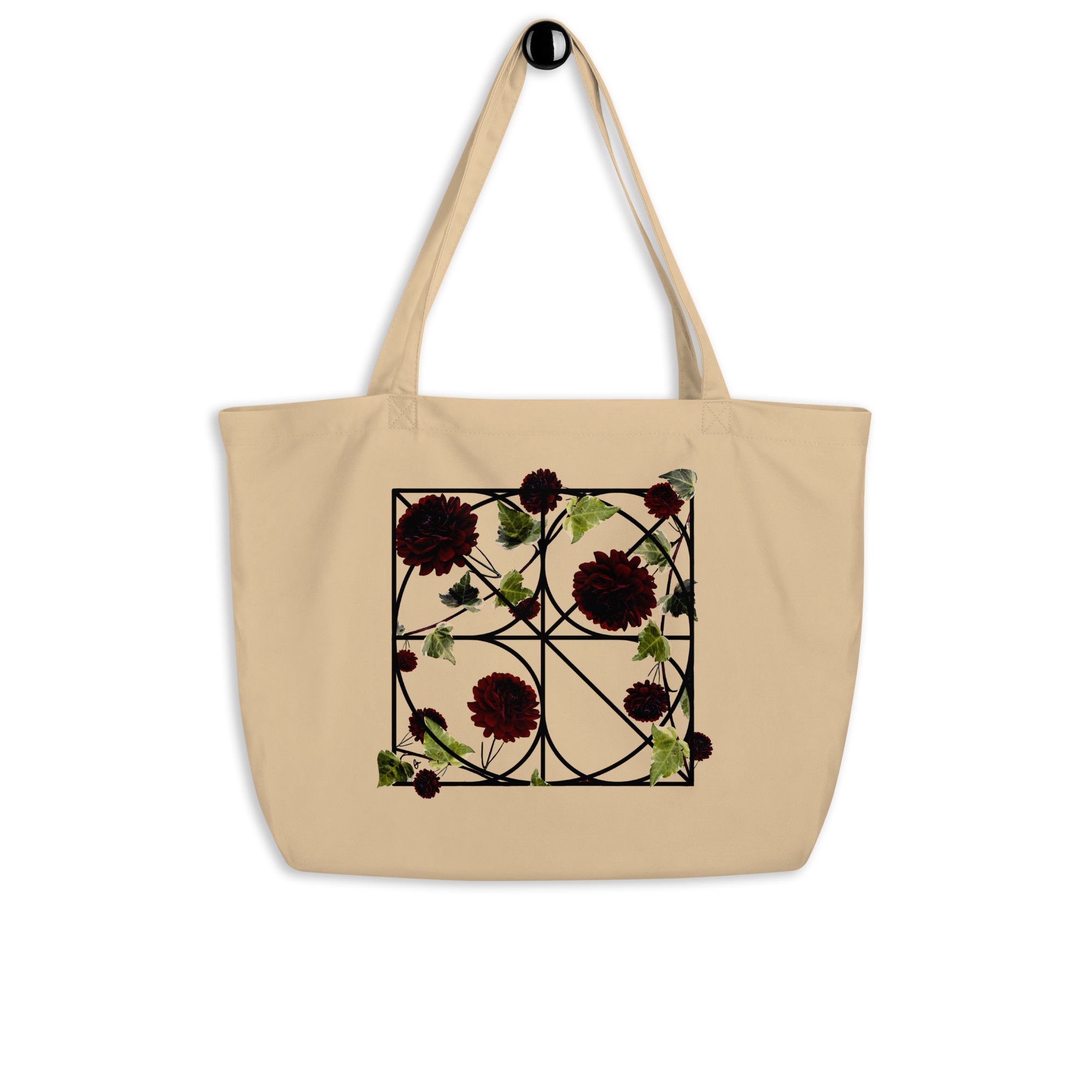 Red Dahlia Tote