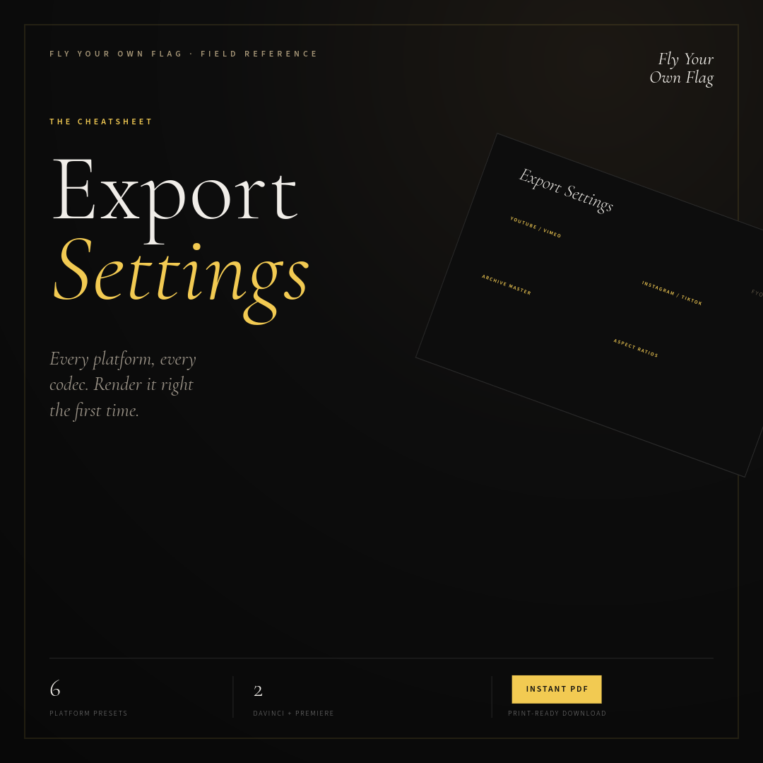 Export Settings