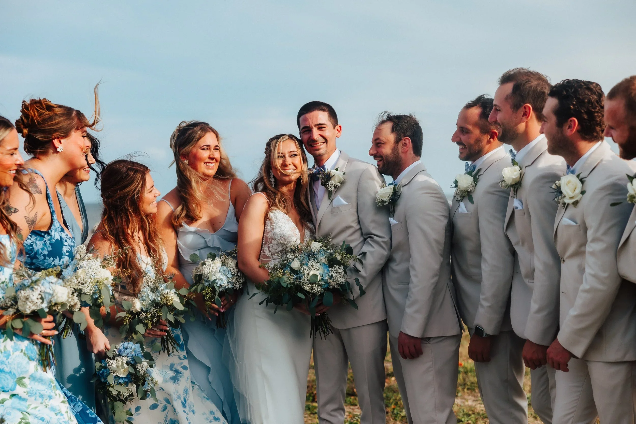 Bridal party in Fort Fisher NC.webp