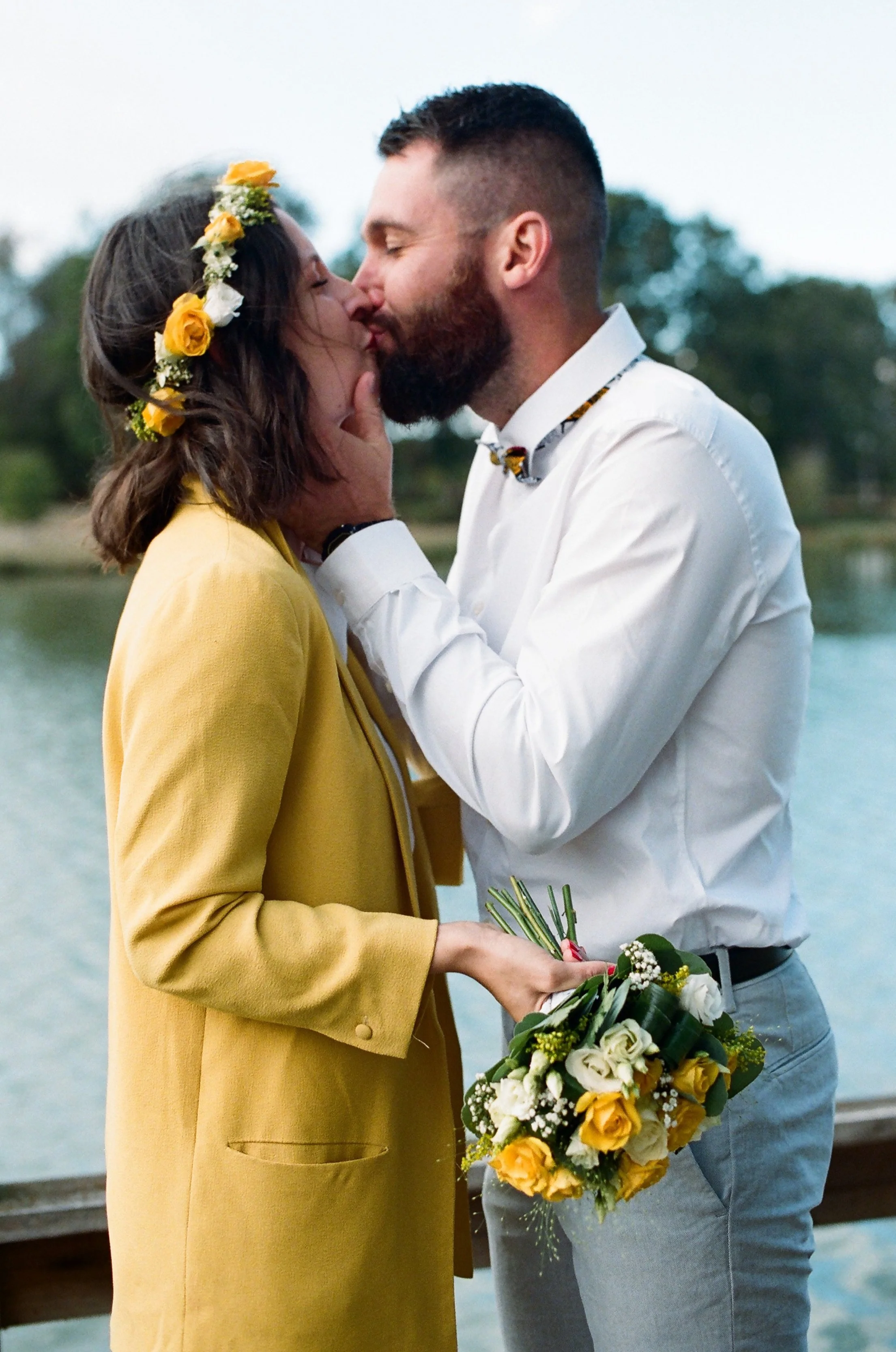 Clothilde et Julien (photo de mariage argentique)