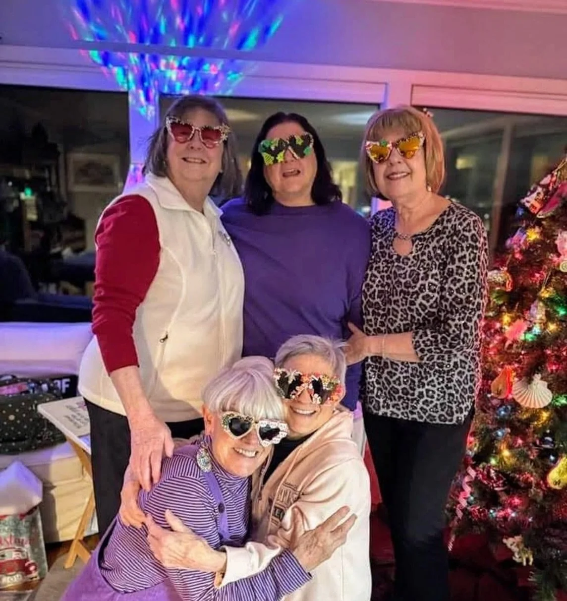 Holiday Shades?  Why not?!? 

This group of gal pals have been celebrating together for decades. 

Pretty adorable, don&rsquo;t ya think?
