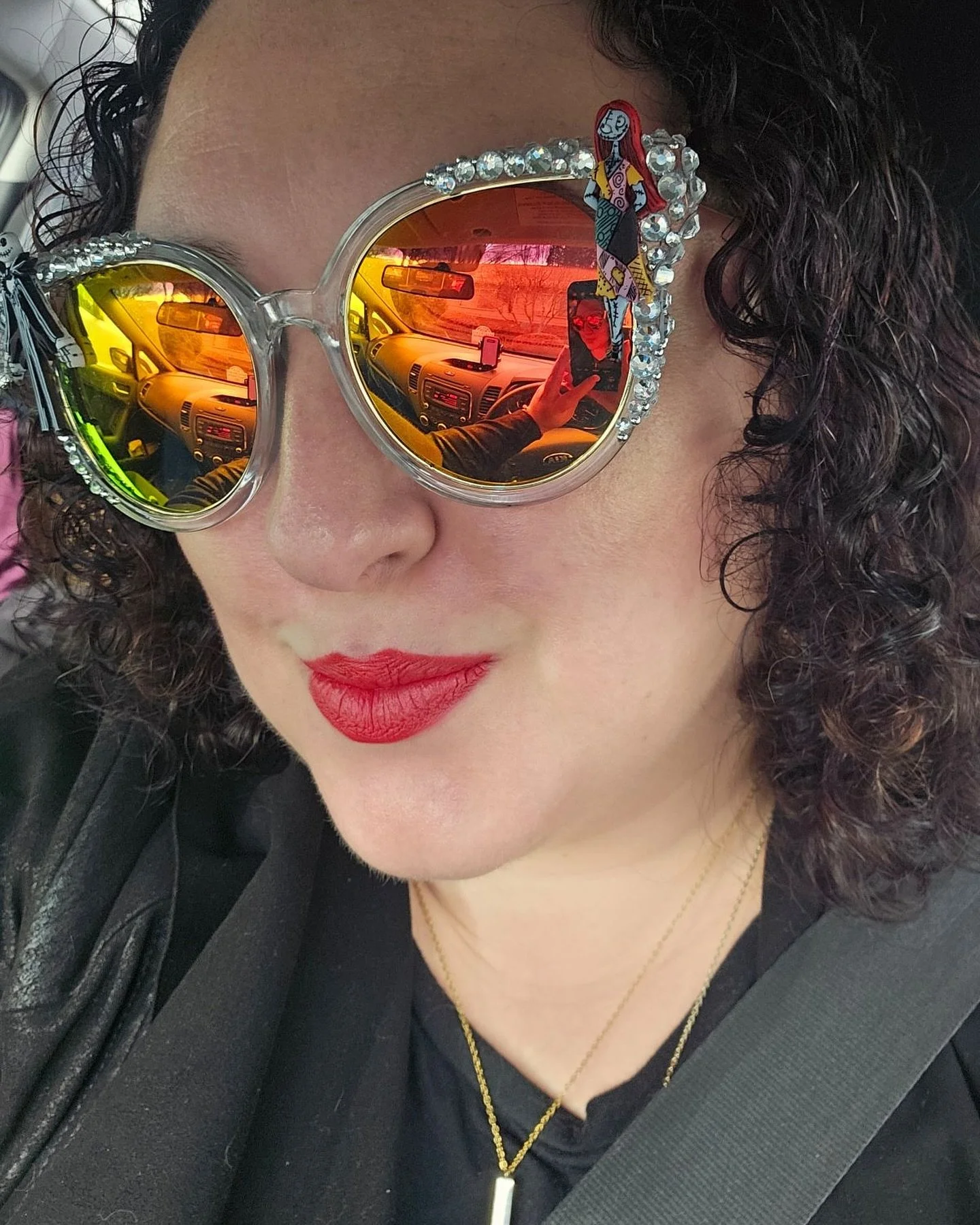 The seasons melt into one another and my friend &amp; biggest @sparklesandshades cheerleader rocks these like nobody&rsquo;s biz! 

#nightmarebeforechristmas