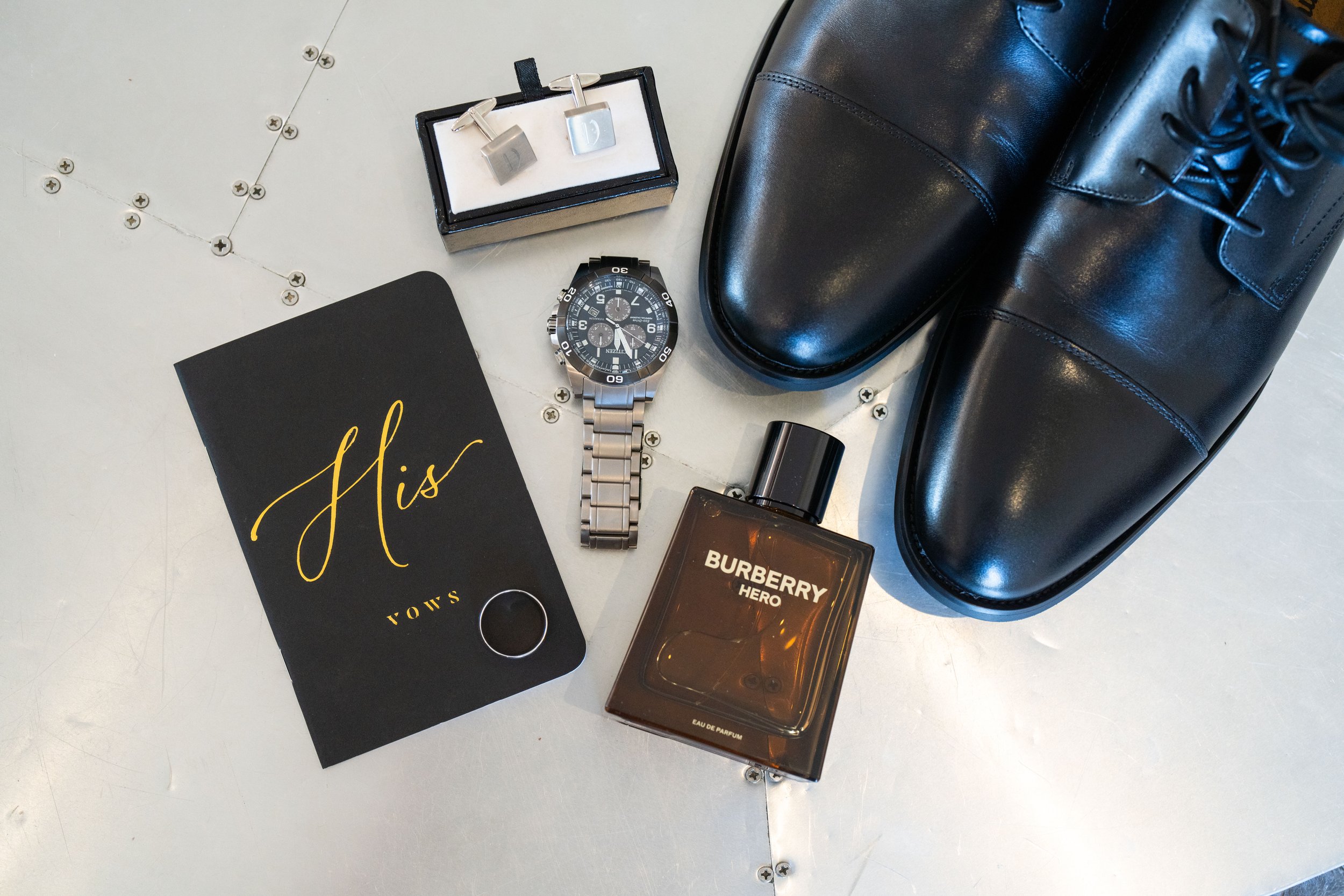 A wedding photograph of the grooms details, taken by MN photographer LKW Photography.