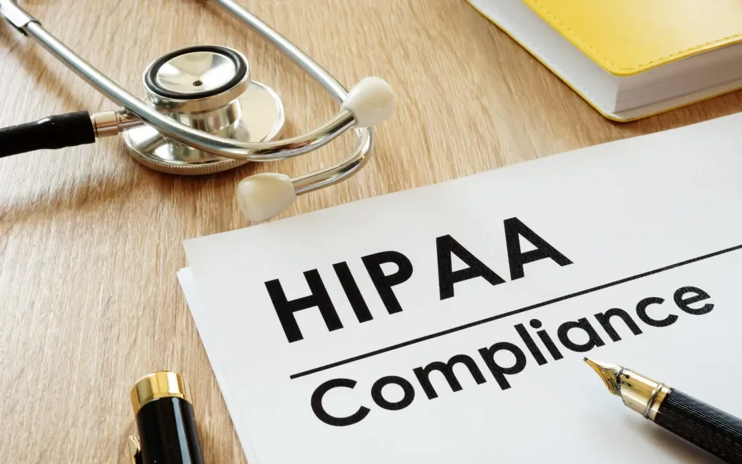 an image of a file showing hipaa compliance