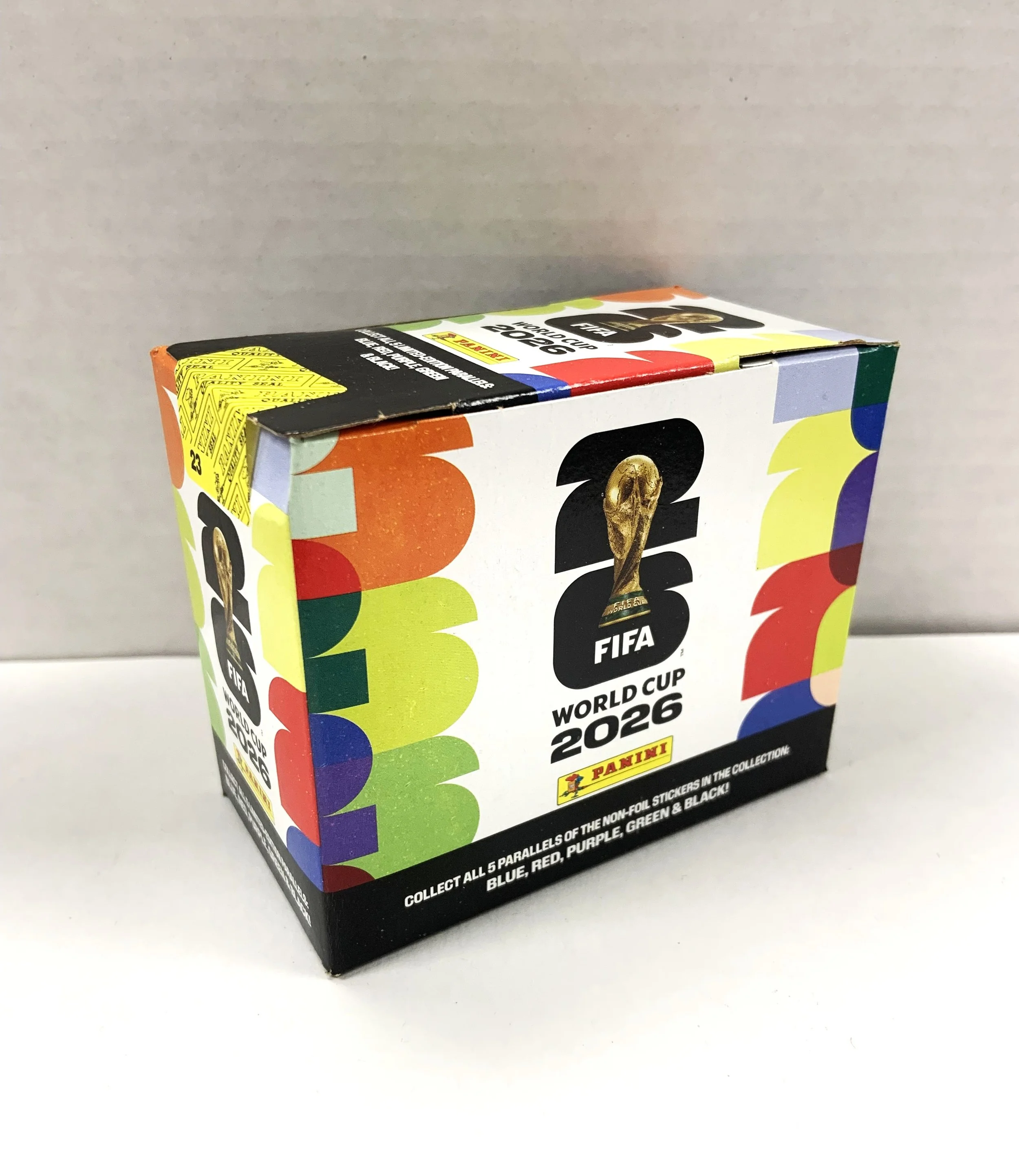 2026 Panini World Cup Soccer Sticker Collection Sealed Box 25 Packs 7 Cards