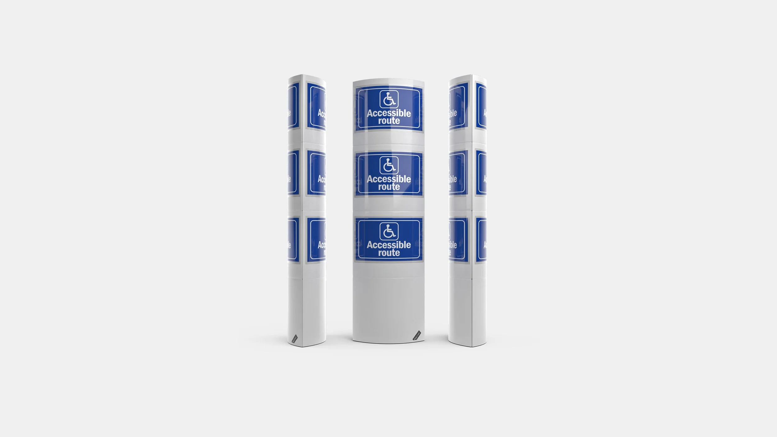 The Pakflatt totem is a piece of flat-fold cardboard engineerig that is branded with bespoke graphics.