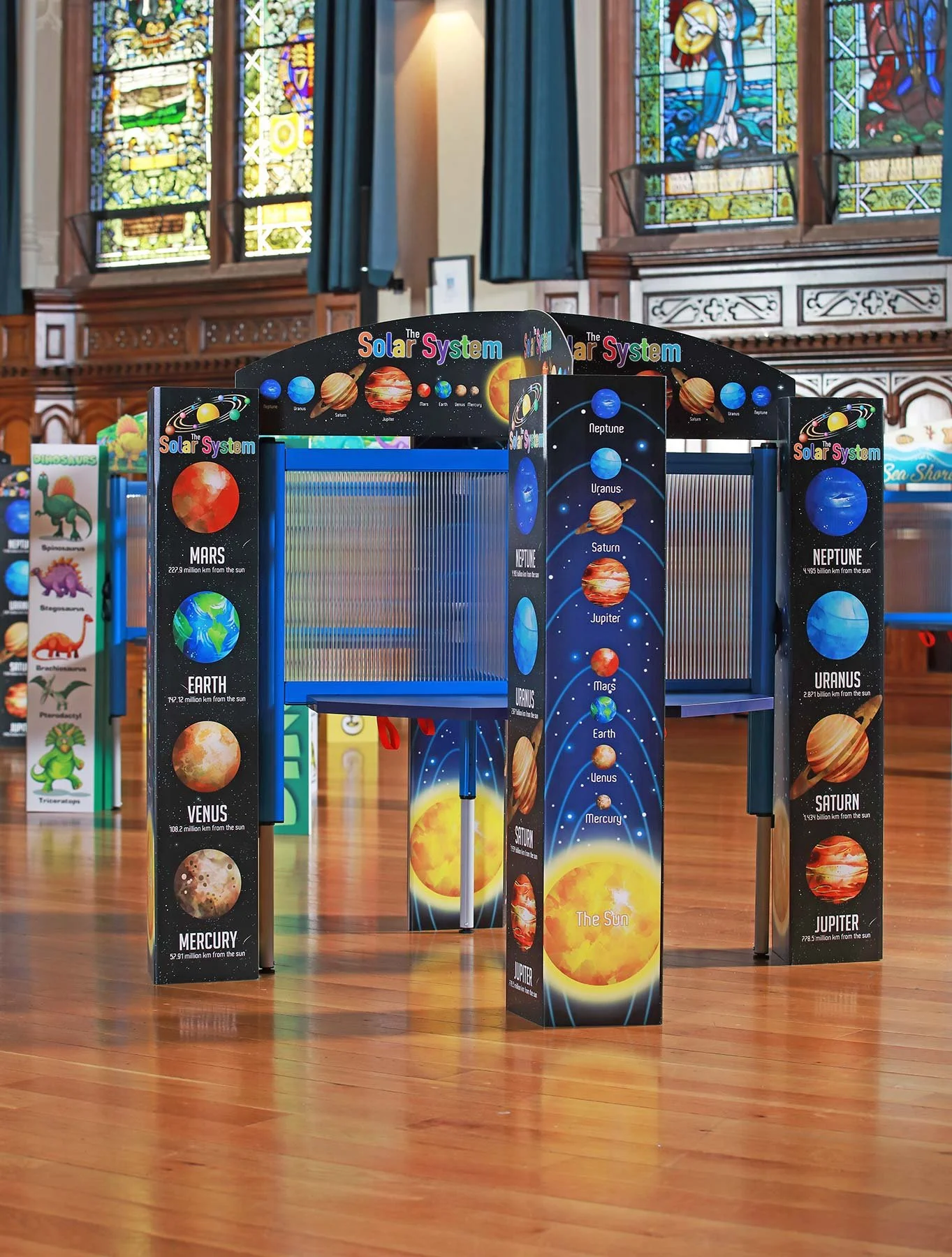 Study carrell deployed during Covid.