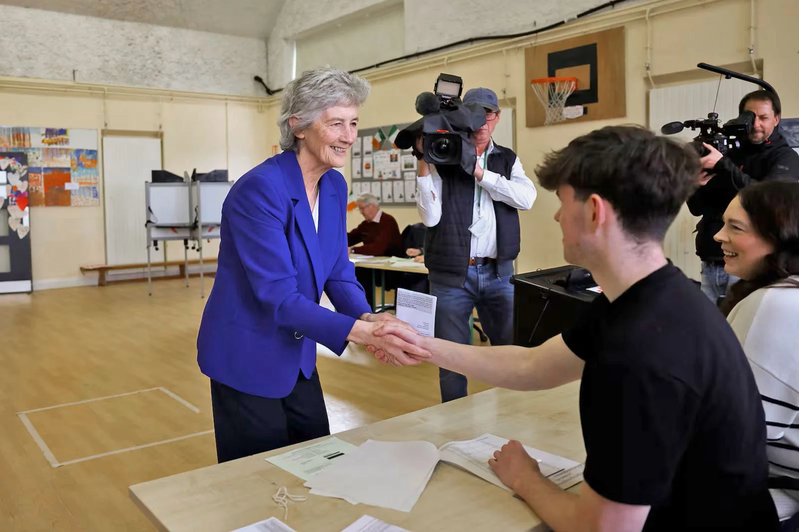 President of Ireland, Catherine Connolly at the last Presidential election in October 2025.