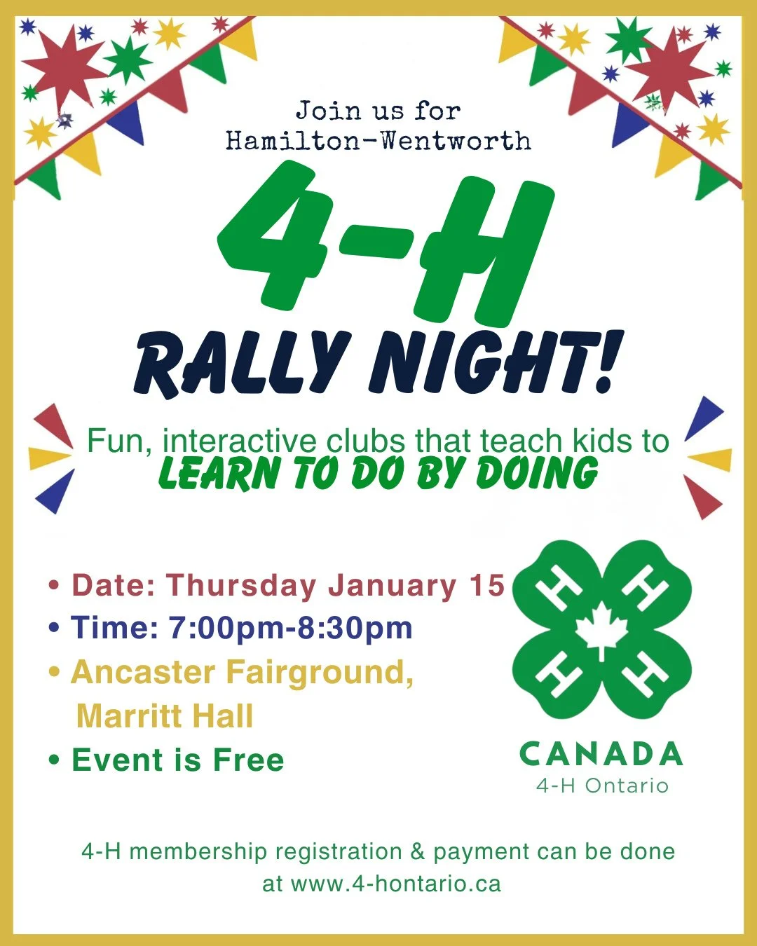 Have you heard of Hamilton-Wentworth 4-H?⁠
4-H is a youth development program for ages 6&ndash;21 where members learn life and leadership skills through fun, hands-on experiences. From agriculture and animals to arts, STEM, and community projects, 4-