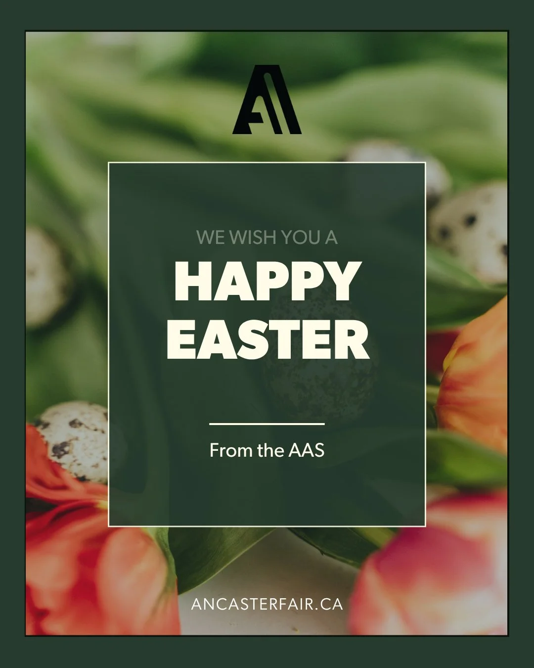 🐣 Happy Easter from all of us at the Ancaster Agricultural Society! 🌷⁠
Wishing you a joyful day filled with family, fresh air, and all the farm-fresh goodness spring has to offer. Here&rsquo;s to celebrating the season with local flavours, sweet tr