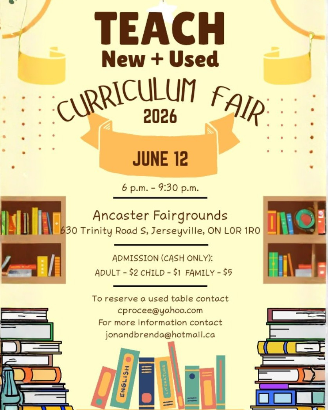 TEACH New &amp; Used Curriculum Fair 