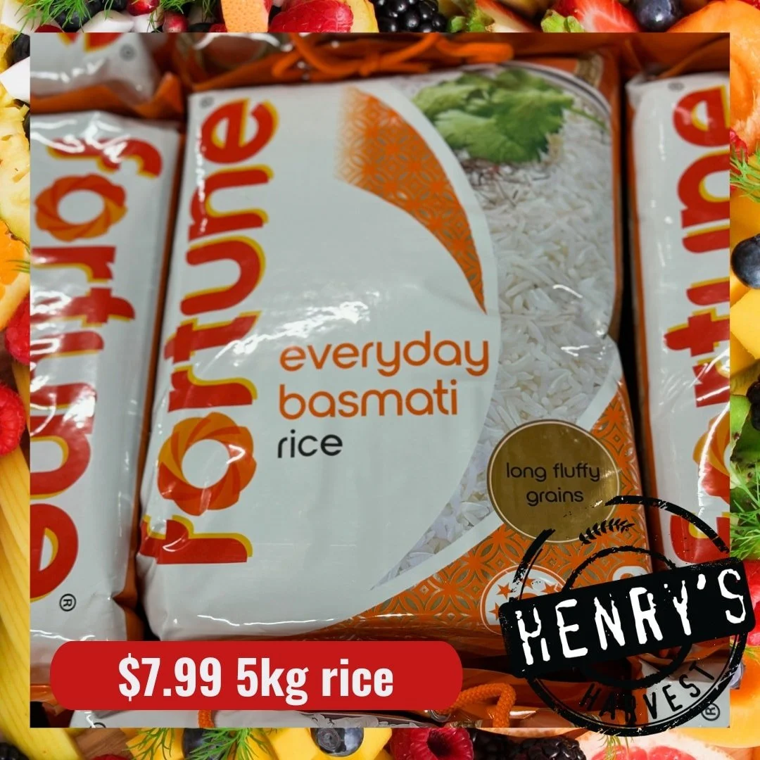 🔥 THURSDAY SPECIALS | BOTH STORES 🔥
🕗 Open 8am &ndash; 6pm
Stock up with these everyday essentials 👇

🍚 Fortune Everyday Basmati Rice &ndash; $7.99 (5kg)
🛢 Fortune Vegetable Oil &ndash; $11.99 (5L)
☕ Lavazza Coffee Beans &ndash; $7.99 (500g)
🍅