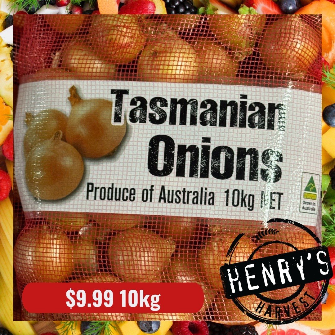 🔥 THURSDAY SALE | BOTH STORES 🔥

Fresh value landing in store don&rsquo;t miss these 👇
🧅 Brown onions &ndash; $9.99 (10kg)
🧅 Spanish onions &ndash; $9.99 (10kg)
🍏 Custard apples &ndash; $3.99 per kg
🍓 Raspberries &ndash; 99c each
🎃 Whole Jap 