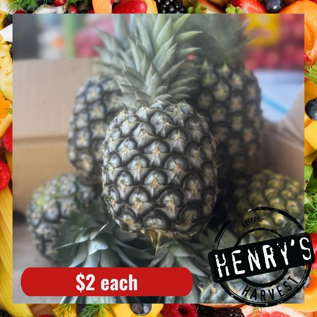 🔥 $2 CRAZY SPECIALS &ndash; THIS WEEK AT HENRY&rsquo;S HARVEST! 🔥

Stock up and save big across both stores 🛒

🍍 Pineapples &ndash; $2 each
🥦 Broccoli &ndash; $2 per kg
🫘 Green Beans (packed) &ndash; $2 per kg
🍏 Granny Smith Apples &ndash; $2 