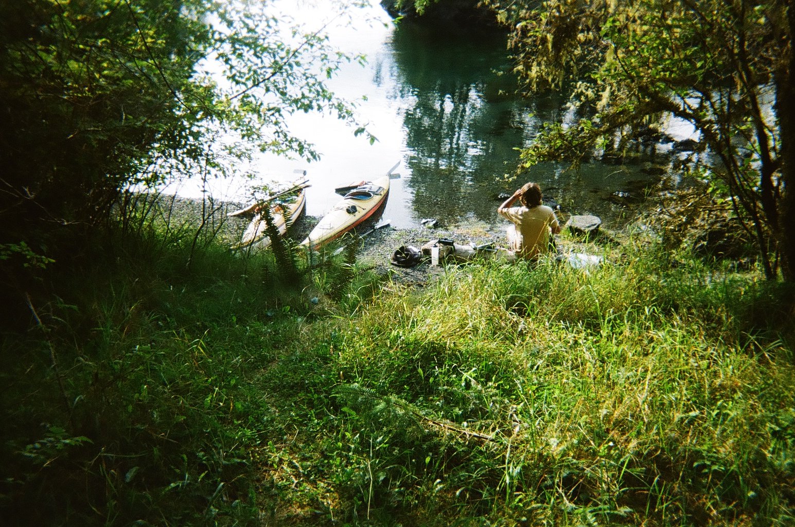 Lunch with the kayaks