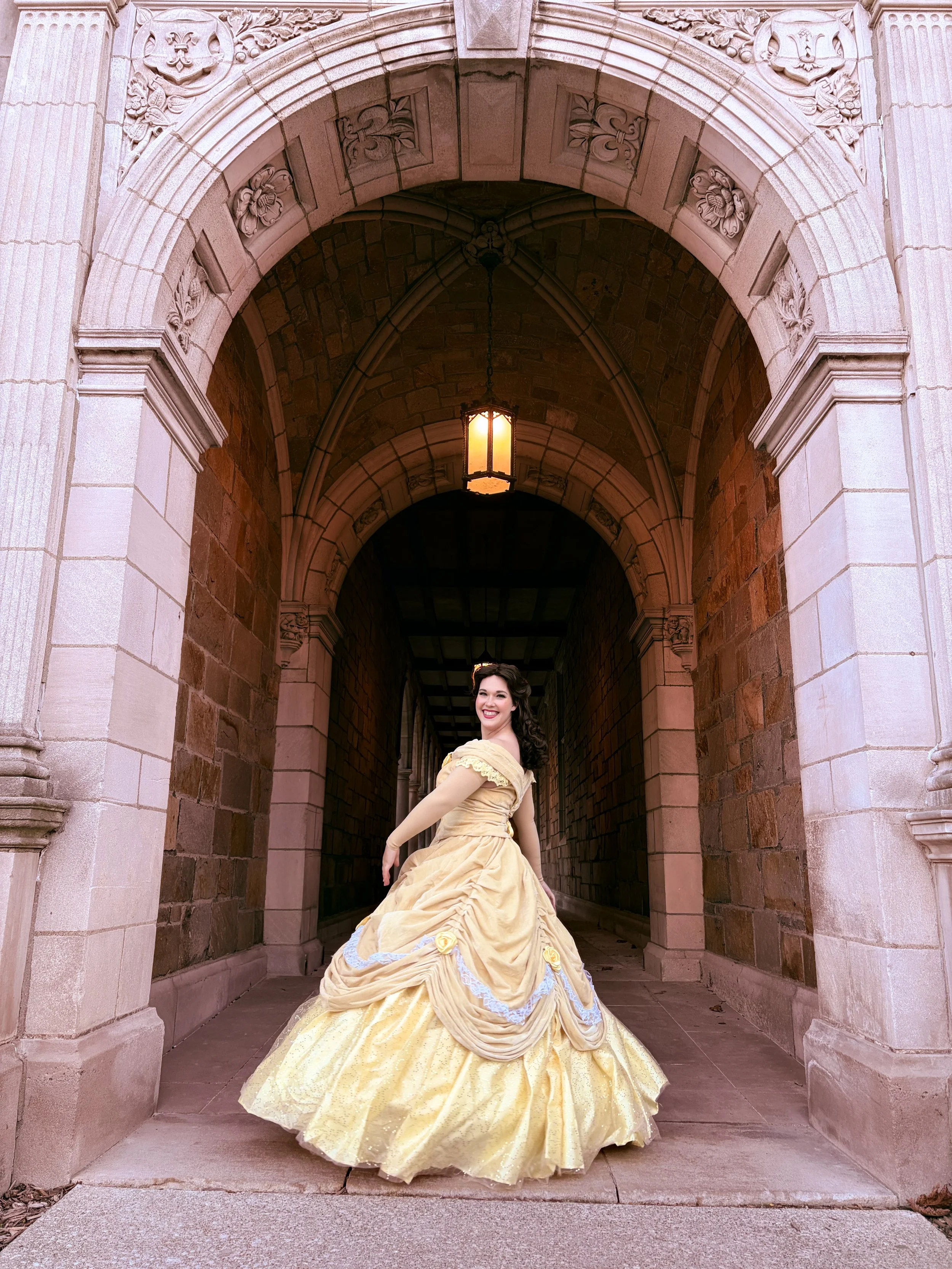 Belle Beauty & the beast, Belle face character, face character, princess birthday party, princess party in Michigan, Belle for hire, 