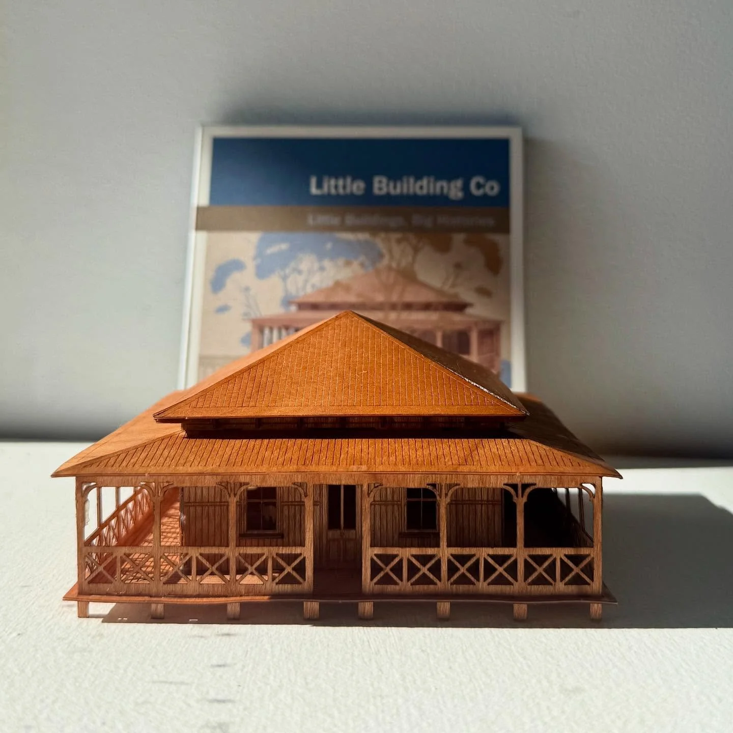A little piece of Australian architectural history&hellip;

Looking forward to constructing The Queenslander - Diamond by The Little Building Co. 

The model is laser cut from delicate timber sheets, cleverly packaged into a slender box with detailed