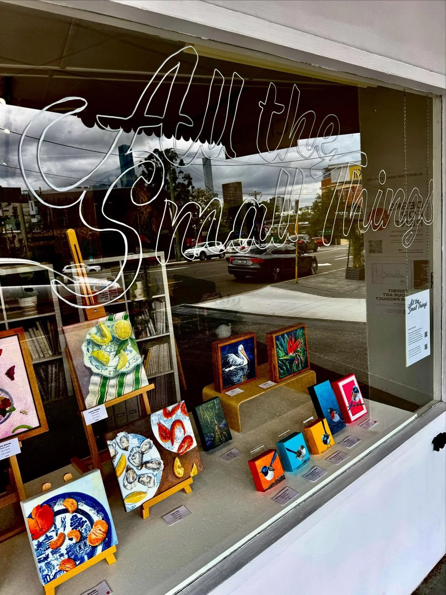 New exhibition now on.

All the Small Things
@nicola_c_paints and @fionacoward.art 

Get in quick to purchase as they are popular.