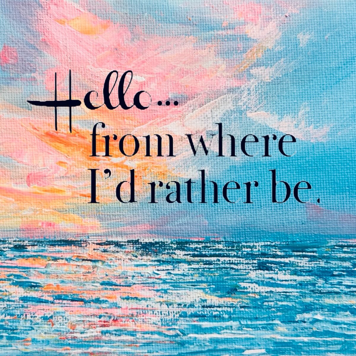 A mini exhibition of places you&rsquo;d rather be right now&hellip; 

Finishing Friday 19th.

Message us if you are interested in a piece.