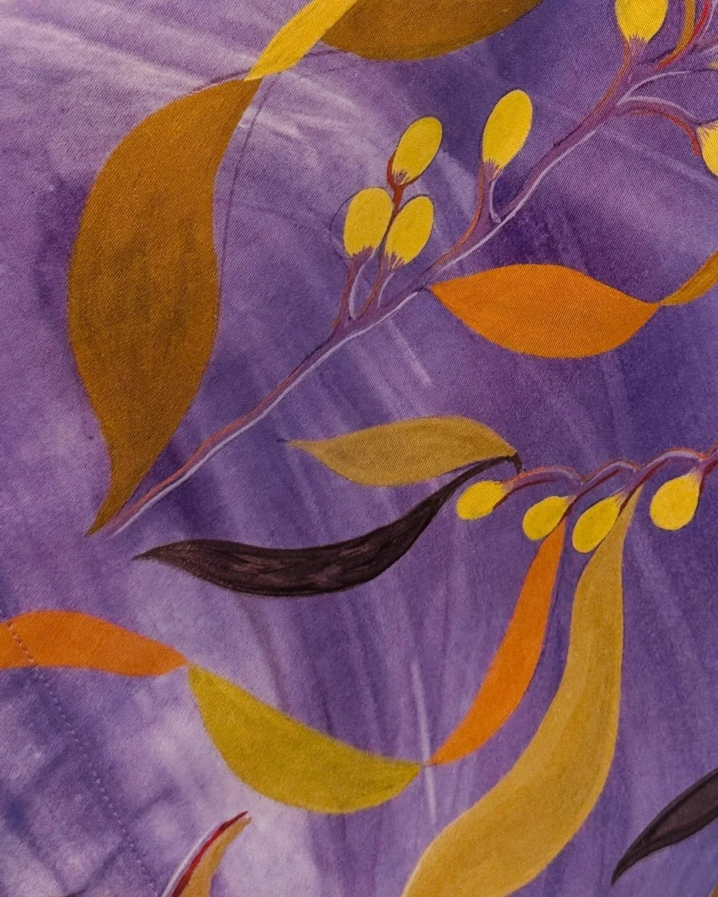 Kelp Print by @pippiprints_brisbane 
On display in our window for sale.

Inspired by the Giant Golden Kelp Found in Australian waters with their delicate buds.

Fabric: Tencel &amp; Viscose
Unisex small, medium and large

Limited time offer $160 each