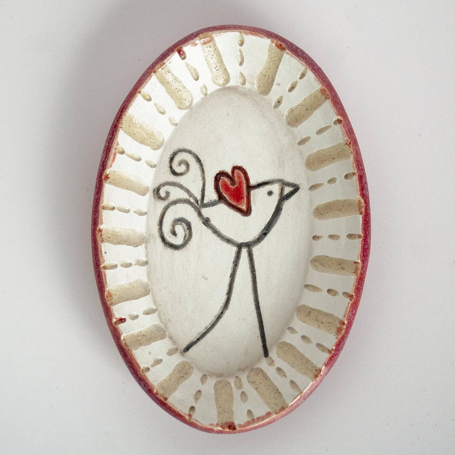 Love Bird Oval Dish #4