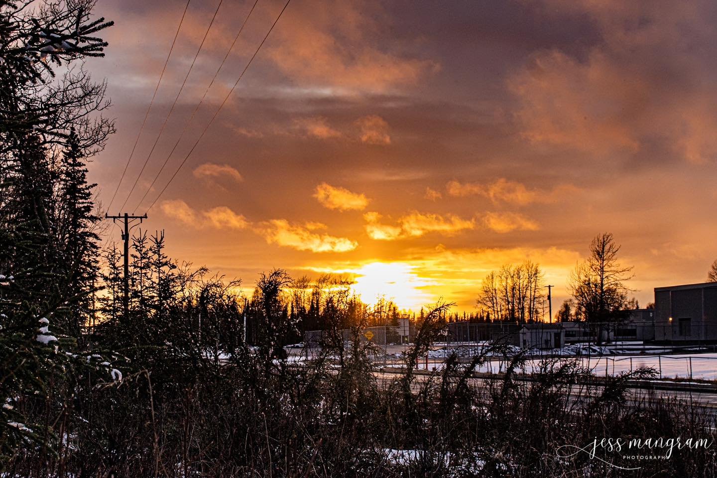 Just a cool sunset while we were in Kenai, Alaska!