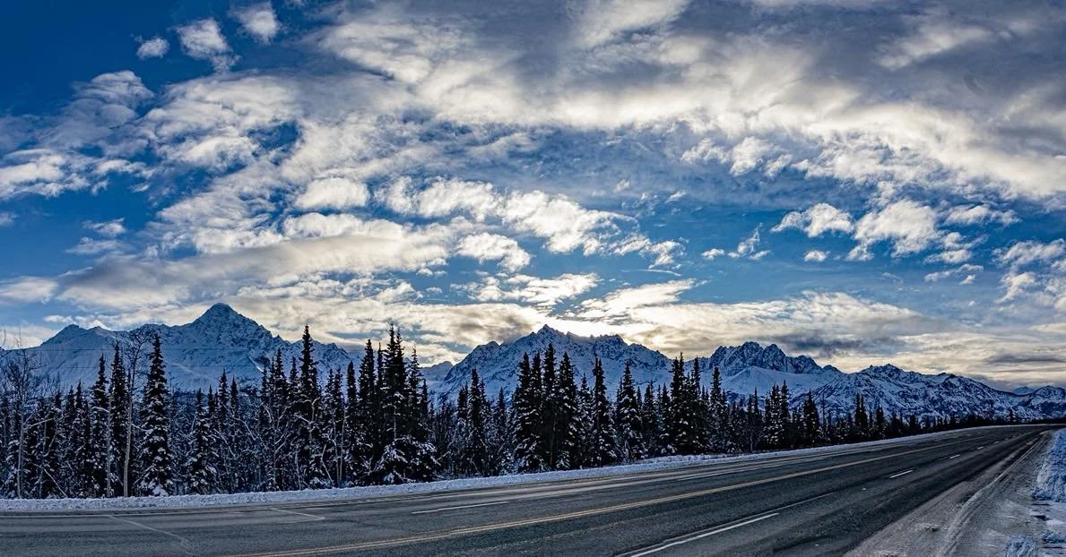 The panoramic I promised yesterday 😅 the sun was so pretty in this part of the drive!